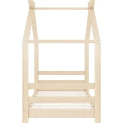 Meubelen Voor Baby'S & Peuters*vidaXL Kinderbedframe massief grenenhout 70x140 cm Bruin