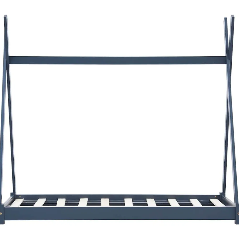Meubelen Voor Baby'S & Peuters*vidaXL Kinderbedframe massief grenenhout 70x140 cm Grijs