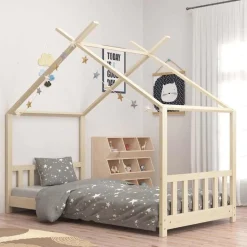 Kinderbedframe massief grenenhout 70x140 cm>vidaXL Clearance