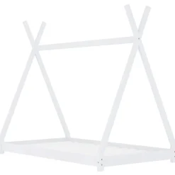Meubelen Voor Baby'S & Peuters*vidaXL Kinderbedframe massief grenenhout 70x140 cm Wit