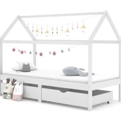 Kinderbedframe met lades massief grenenhout 90x200 cm>vidaXL Hot