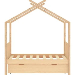 Kinderbedframe met lade massief grenenhout 70x140 cm><noscript><img width=