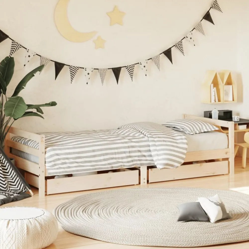 Kinderbedframe met lades 80x200 cm massief grenenhout>vidaXL Best