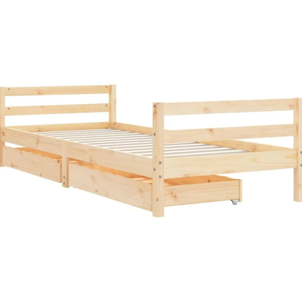 Kinderbedframe met lades 80x200 cm massief grenenhout>vidaXL Best