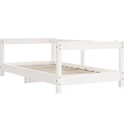 Meubelen Voor Baby'S & Peuters*vidaXL Kinderbedframe 70x140 cm massief grenenhout Wit
