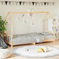 Kinderbedframe 80x200 cm massief grenenhout>vidaXL New