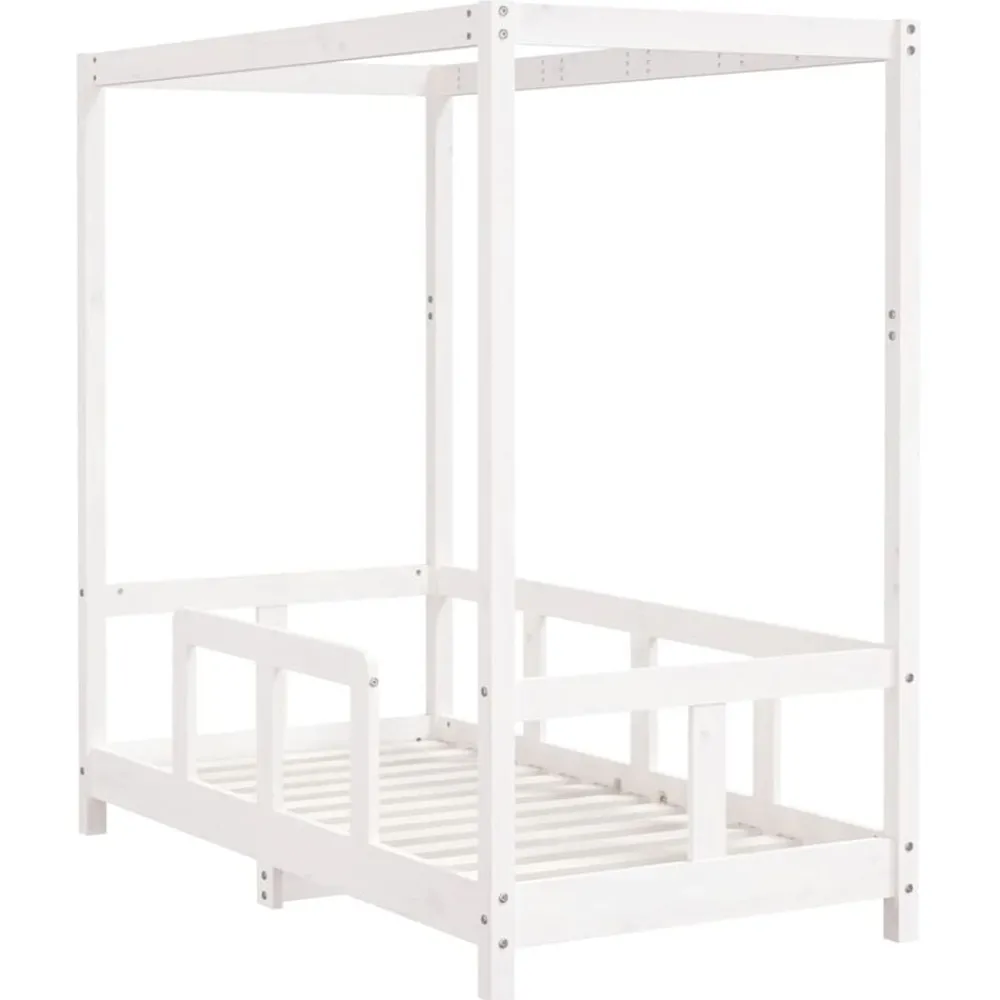 Meubelen Voor Baby'S & Peuters*vidaXL Kinderbedframe 70x140 cm massief grenenhout Wit