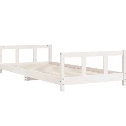 Meubelen Voor Baby'S & Peuters*vidaXL Kinderbedframe 90x200 cm massief grenenhout Wit