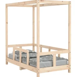 Kinderbedframe 70x140 cm massief grenenhout>vidaXL New