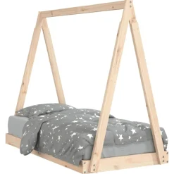 Meubelen Voor Baby'S & Peuters*vidaXL Kinderbedframe 70x140 cm massief grenenhout Naturel