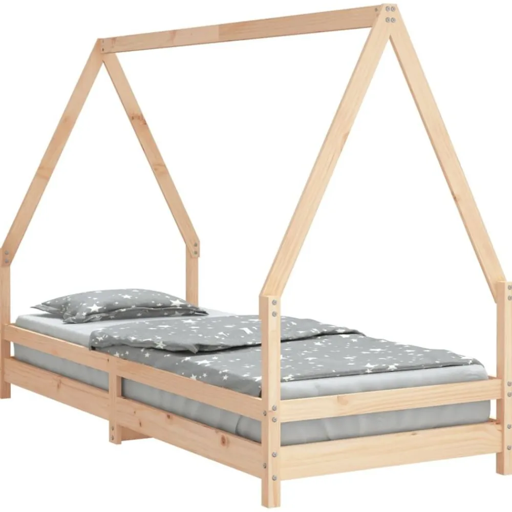Meubelen Voor Baby'S & Peuters*vidaXL Kinderbedframe 80x200 cm massief grenenhout Naturel