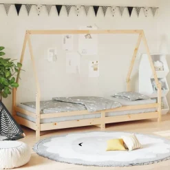 Meubelen Voor Baby'S & Peuters*vidaXL Kinderbedframe 80x200 cm massief grenenhout Naturel