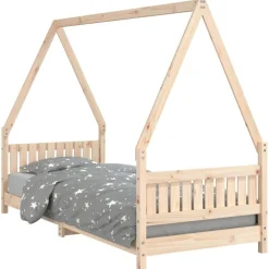 Kinderbedframe 80x200 cm massief grenenhout>vidaXL Sale