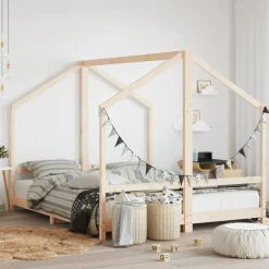 Kinderbedframe 2x(80x200) cm massief grenenhout>vidaXL