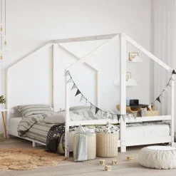 Kinderbedframe 2x(80x200) cm massief grenenhout>vidaXL