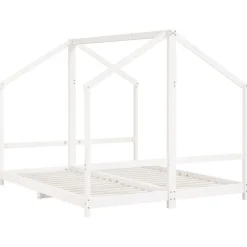Kinderbedframe 2x(80x200) cm massief grenenhout><noscript><img width=