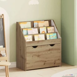 Kinderen Boekenkast met lade Artisan Eiken 60 x 29,5 x 69 cm>vidaXL Clearance