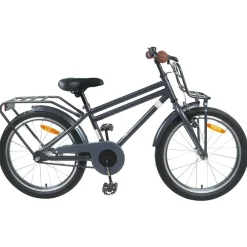 Buitensport*vidaXL Kinderfiets 18 Inch voor 5-7 jaar Donkergrijs