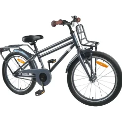 Buitensport*vidaXL Kinderfiets 18 Inch voor 5-7 jaar Donkergrijs