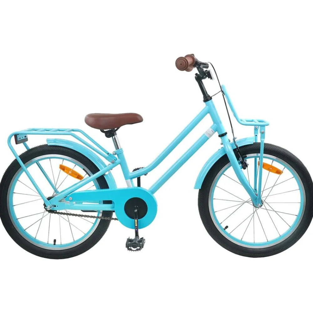 Buitensport*vidaXL Kinderfiets 18 Inch voor 5-7 jaar lichtblauw