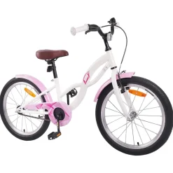 Buitensport*vidaXL Kinderfiets 18 Inch voor 5-7 jaar Wit