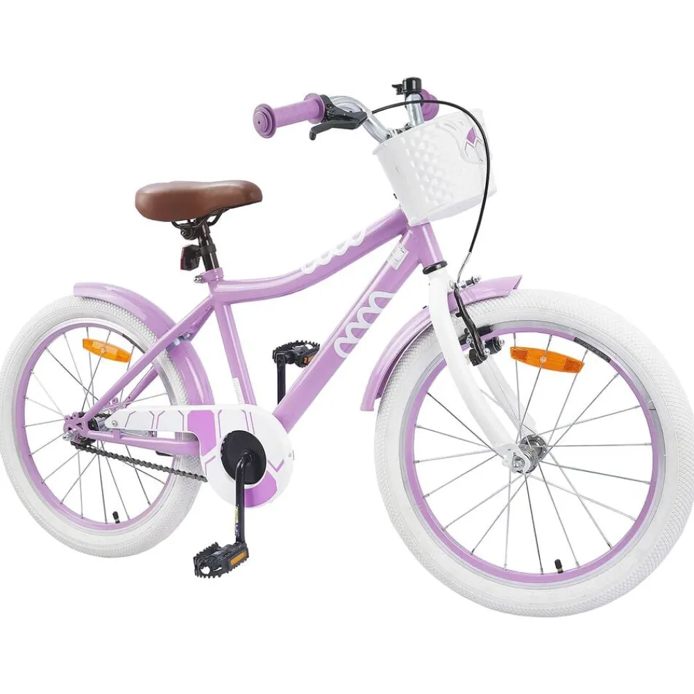 Buitensport*vidaXL Kinderfiets 18 Inch voor 5-7 jaar Paars