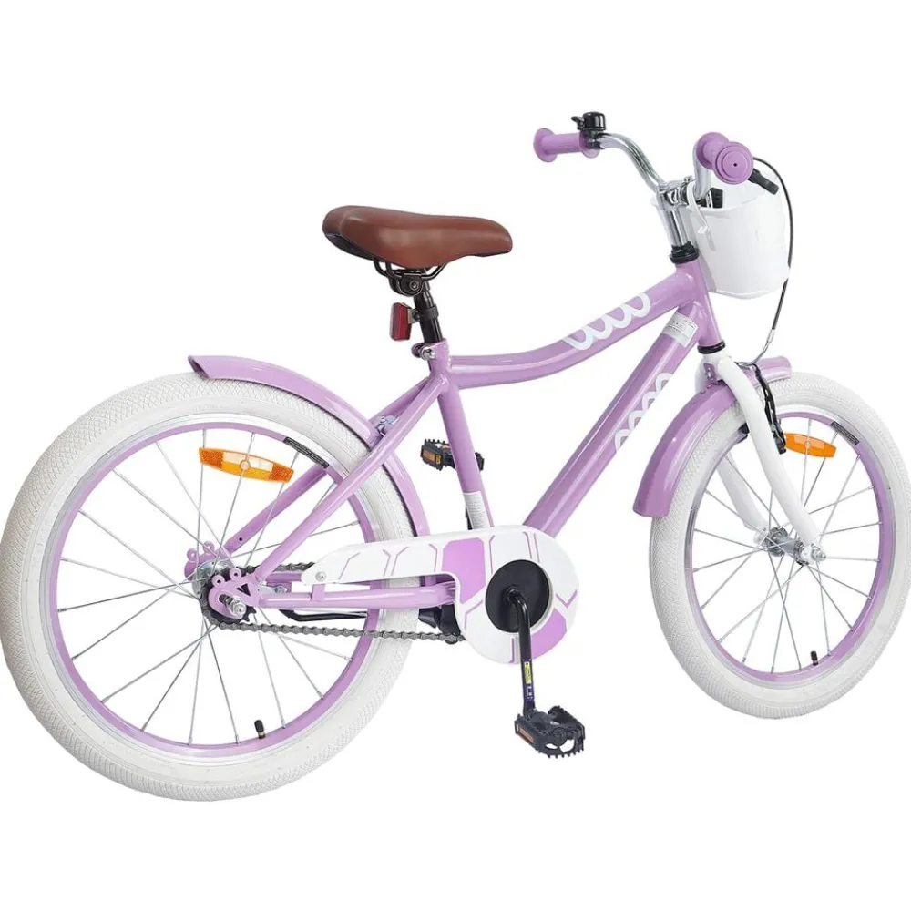 Buitensport*vidaXL Kinderfiets 18 Inch voor 5-7 jaar Paars