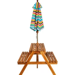 Kinderpicknicktafel met parasol 79x90x60 cm massief acaciahout><noscript><img width=