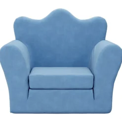 Meubelen Voor Baby'S & Peuters*vidaXL Kinderslaapbank zacht pluche Blauw