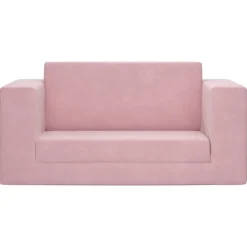 Meubelen Voor Baby'S & Peuters*vidaXL Kinderslaapbank 2-zits zacht pluche Roze