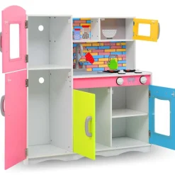 Kinderspeelkeuken 80x30x85 cm MDF meerkleurig>vidaXL Online