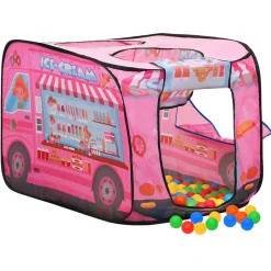Kinderspeeltent met 250 ballen 70x112x70 cm roze>vidaXL Discount