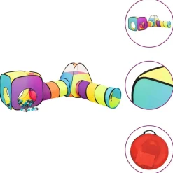 Kinderspeeltent met 250 ballen 190x264x90 cm meerkleurig>vidaXL Clearance