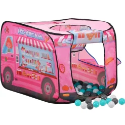 Kinderspeeltent met 250 ballen 70x112x70 cm roze>vidaXL Online