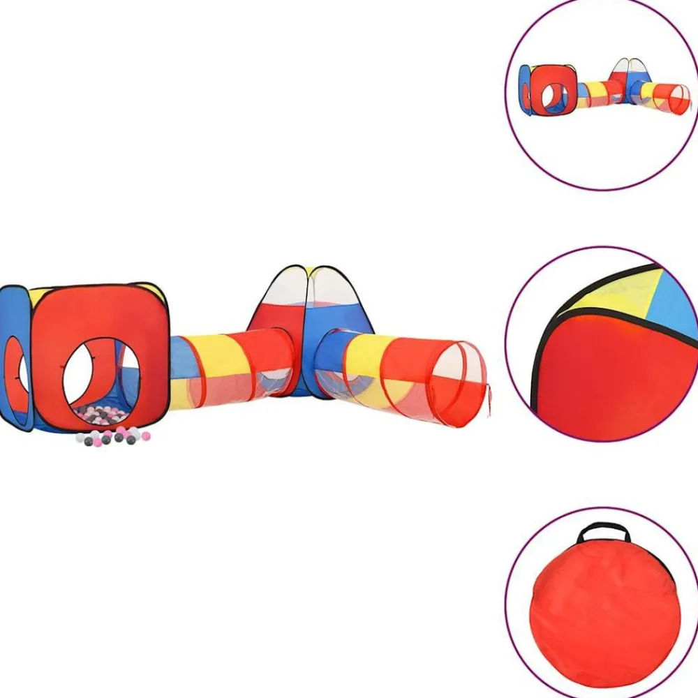 Kinderspeeltent met 250 ballen 190x264x90 cm meerkleurig>vidaXL Hot