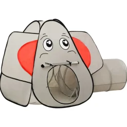 Kinderspeeltent Olifant 174x86x101 cm grijs>vidaXL