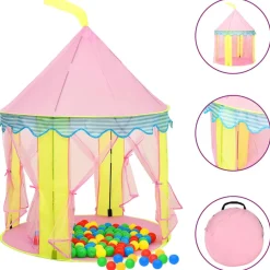 Buitenspeelgoed*vidaXL Kinderspeeltent 100x100x127 cm roze