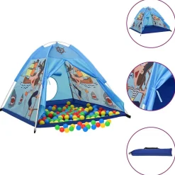 Buitenspeelgoed*vidaXL Kinderspeeltent 120x120x90 cm blauw