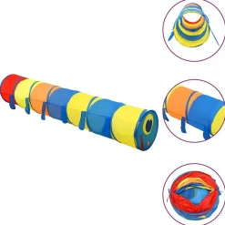 Kinderspeeltunnel 245 cm polyester meerkleurig>vidaXL Clearance