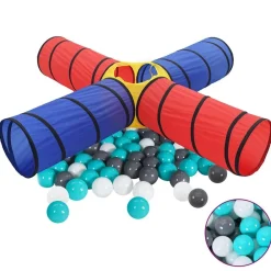 Kinderspeeltunnel met 250 ballen meerkleurig>vidaXL Discount