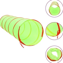 Buitenspeelgoed*vidaXL Kinderspeeltunnel met 250 ballen 175 cm polyester groen Multikleur