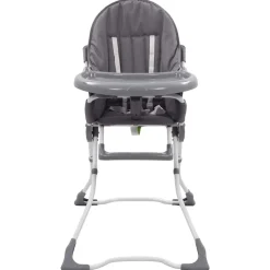 Meubelen Voor Baby'S & Peuters*vidaXL Kinderstoel hoog en wit Grijs