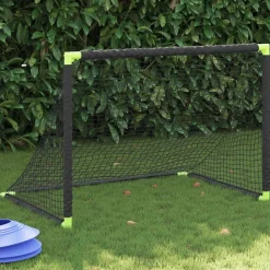 Sport & Spel*vidaXL Kindervoetbaldoel inklapbaar 90x64x64 cm zwart