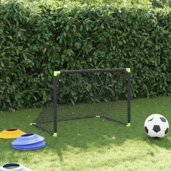 Sport & Spel*vidaXL Kindervoetbaldoel inklapbaar 90x64x64 cm zwart
