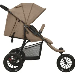 Onderweg*vidaXL Kinderwagen staal Taupe
