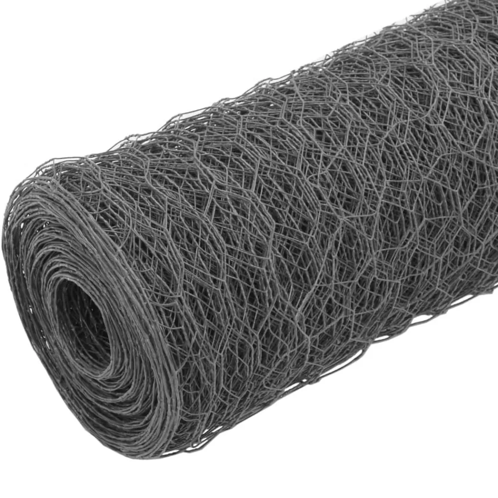Kippengaas 25x0,5 m staal met PVC coating>vidaXL Clearance