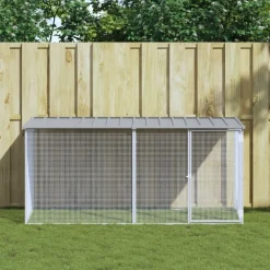 Kippenhok met dak 203x98x90 cm gegalvaniseerd staal>vidaXL Sale