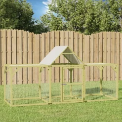 Kippenhok 300x100x150 cm geïmpregneerd massief grenenhout>vidaXL Outlet