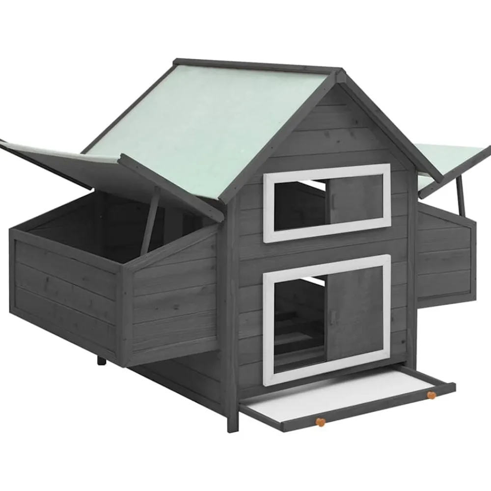 Kippenhok 150x96x110 cm massief vurenhout>vidaXL