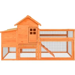 Kippenhok 186,5x58,5x113 cm massief grenenhout><noscript><img width=